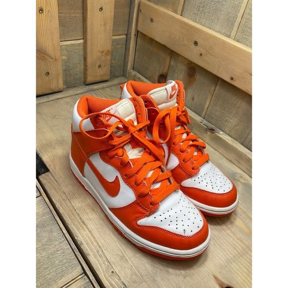 Nike Dunk High SP Syracuse Orange Blaze DB2179-100 GS Size 4Y - Picture 2 of 9